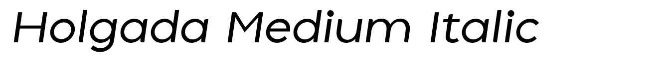 Holgada Medium Italic